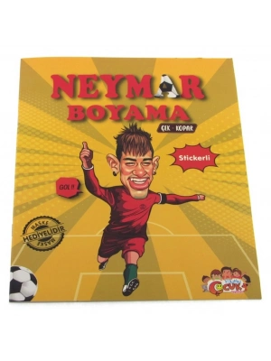 ® Neymar Çıkartmalı Maskeli Boyama Kitabı