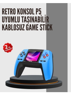 ® Nostaljik Mini GamePad | 520 Hazır Oyun, Tak ve Oyna