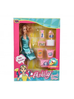 ® Kutuda Anlily Temizlik Setli Bebek 2442