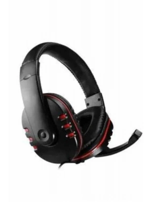 ® Oyuncu Kulaklığı Kulak Üstü Kablolu Stereo Mikrofonlu Yumuşak Kulak Yastığı