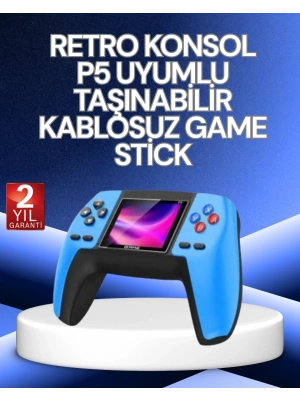 ® P5 Retro GamePad | 520 Klasik Oyunlu Mini Oyun Konsolu