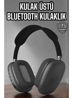 ® P9 Plus Hi-fi Ses Kalitesi Ayarlanabilir Mikrofonlu Bluetooth Kulaklık Siyah