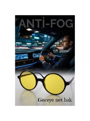 ® Parlama Önleyici Gece Sürüş Görüş Gözlüğü Sis Far Işık Önleyici Anti-Fog Gözlük
