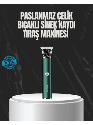 ® Paslanmaz Çelik Başlıklı Su Geçirmez Şarjlı Saç Kesme Makinesi