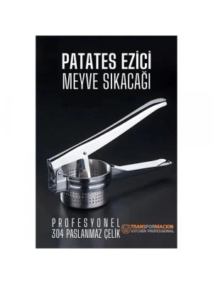 ® Patates Ezici Meyve Sıkacağı Sıkacağı Sebze Presi 304 Paslanmaz Çelik