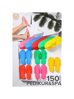150 Çift Tek Kullanımlık Spa & Otel Terliği – Pedikür Terliği , Pedikür ve Masaj İçin İdeal 719699