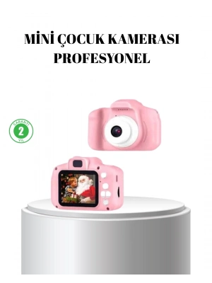 ® Pembe Mini 1080p HD Çocuk Kamera – 8MP, Video Kaydı,TF Kart Destekli
