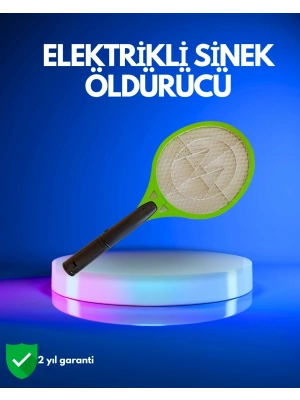 ® Pil ile Çalışan Elektrikli Sivrisinek Raketi | Kimyasal İçermeyen Hijyenik Çözüm
