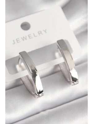 ® Pirinç Gümüş Renk Kadın Küpe