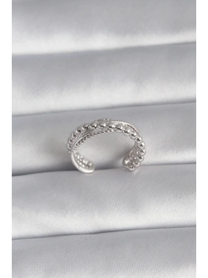 ® Pirinç Gümüş Renk Kadın Yüzük