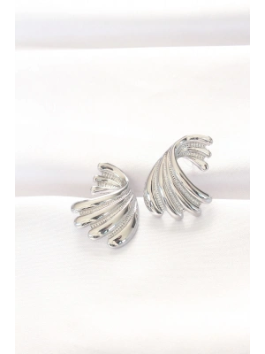 ® Pirinç Gümüş Renk Küpe