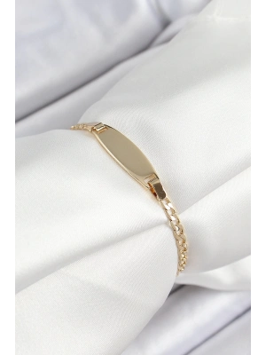 ® Pirinç Oval Model Gold Renk Xuping Bebek Künyesi