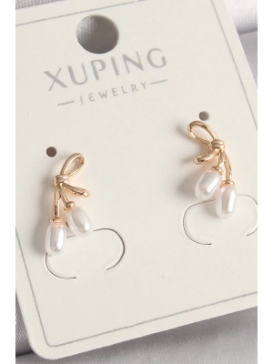 ® Pirinç Rose Renk İnci Detay Düğüm Model Kadın Küpe