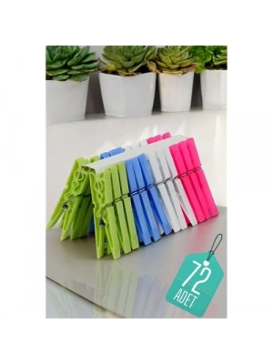 Plastik Çamaşır Mandalı 72 Adet 714510
