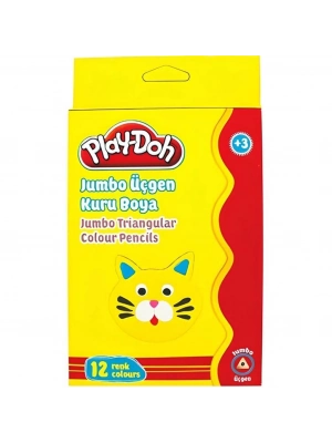 12 Renk Jumbo Üçgen Kuru Boya