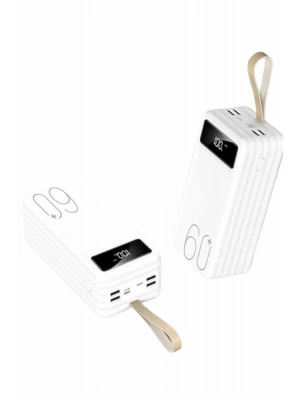 ® Powerbank 60.000 Mah Taşınabilir Şarj Hızlı El Fenerli Dijital Göstergeli
