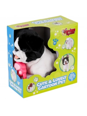 ® PR66308-25T Tasmalı Yürüyen Peluş Fransız Köpeği