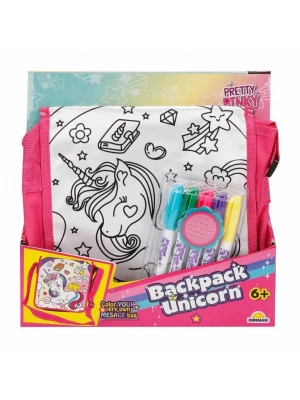 ® Boyanabilir Desenli Unicorn Sırt Çantası