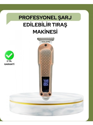 ® Profesyonel 7000RPM Saç Kesim Makinesi – Type-C Şarjlı, LCD Ekranlı, 4 Kademeli Ayar
