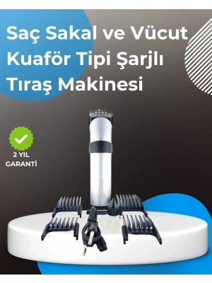 ® Profesyonel Saç ve Sakal Tıraş Makinesi – Tam Aksesuar Setli