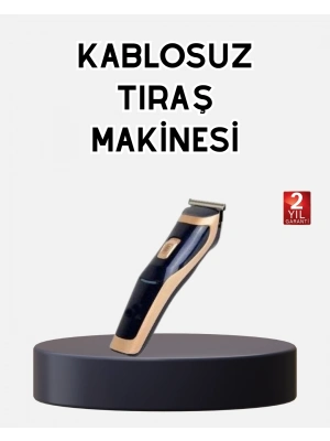 ® Profesyonel Şarjlı Saç ve Sakal Kesme Makinesi – Unisex, 12 mm Ayarlanabilir Başlık