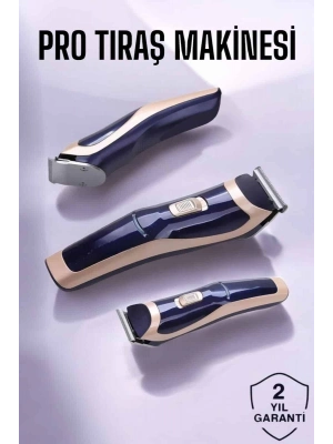 ® Profesyonel Şarjlı Saç ve Sakal Traş Makinesi Kolay Kullanım
