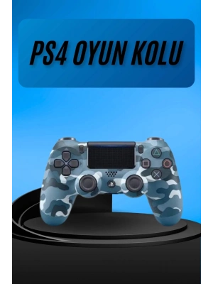 ® PS4 Joystick Oyun Kolu Titreşimli Uzun Pil Ömrü USB Şarj Kablolu