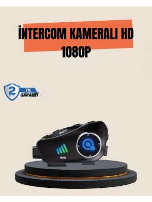 ® Q28 Motosiklet Kask Bluetooth Kulaklık  Full HD 1080P Kamera