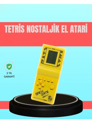 ® Retro Tetris El Aterisi – Pil ile Çalışan Taşınabilir Mini Oyun Konsolu