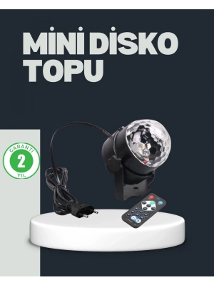 ® RGB LED Disko Küresi 7 Modlu Uzaktan Kumandalı