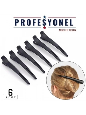 Saç Klipsi Toka 6 Adet Absolute Design 718287