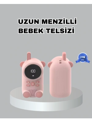 ® Şarjlı Bebek Telsizi Uzun Mesafe 22 Kanal LCD Ekran VOX Modu 400 mAh