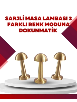 ® Şarjlı Dimmerli LED Masa Lambası – 4-8 Saat Aydınlatma