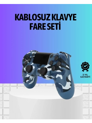 ® Şarjlı Kablosuz PS4 Oyun Kolu Titreşimli Hassas Kontrol