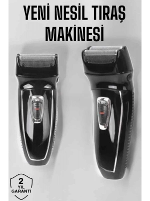 ® Şarjlı Paslanmaz Çelik Bıçaklı ve Kablosuz Saç Sakal Tıraş Makinesi