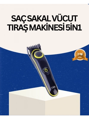 ® Şarjlı Sessiz Çalışan Saç ve Sakal Şekillendirici Profesyonel Erkek Tıraş Makinesi