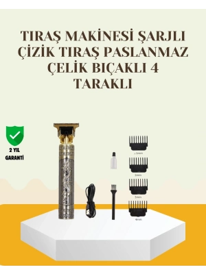 ® Şarjlı Titanyum Bıçaklı Saç ve Sakal Kesme Makinesi