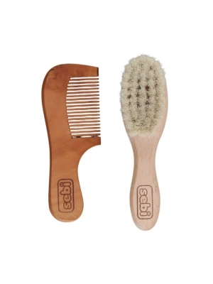 ®  Doğal Keçi Kılı Fırça ve Tarak Seti