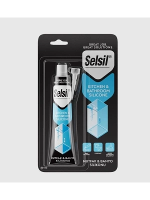 ® Selsil Mutfak ve Duşakabin Silikonu Şeffaf 50 ml