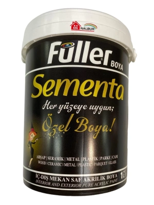 ® Sementa Özel Su Bazlı Saf Akrilik Boya 1 Litre Antrasit