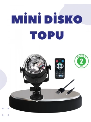 ® Ses Duyarlı Mini Disko Küre Lamba
