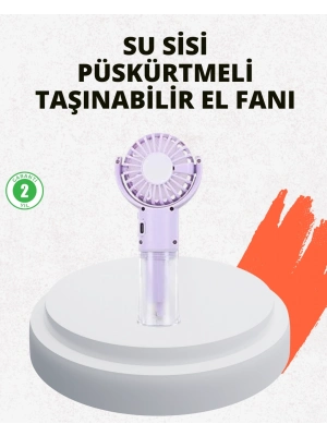 ® Sessiz Çalışan Şarjlı Su Buharlı Portatif Vantilatör
