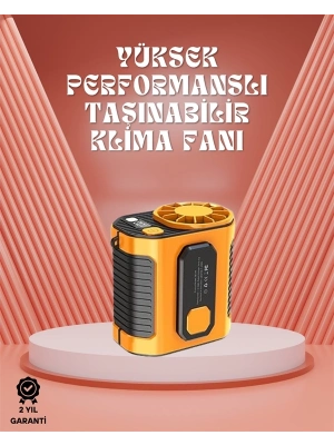 ® Sessiz Turbo Fan – Kamp, Spor, Ofis İçin Taşınabilir Mini Soğutucu