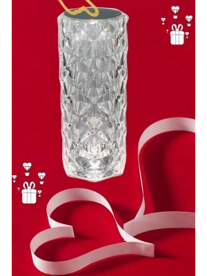 ® Sevgililer Günü İçin Hediye Kristal Lamba Sevgiliye Hediye USB Şarjlı Gece Lambası