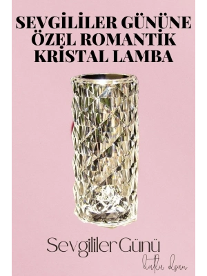 ® Sevgililer Gününe Özel Romantik Kristal Gece Lambası Sevgiliye Hediye