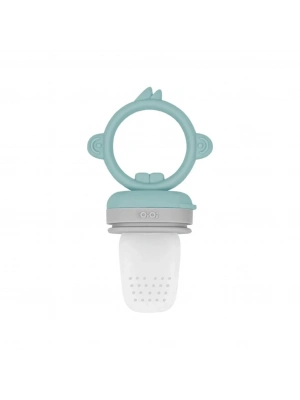 ®   Silikon Püre Meyve Sebze Emziği Aqua Green / Powder Grey