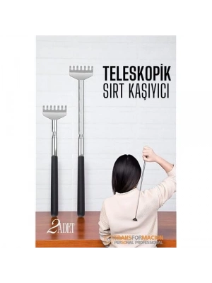 ® Sırt Kaşıyıcı - Telekopik 56 cm Sırt Kaşıma Aparatı Hanımeli 2 li SET