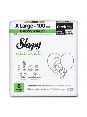 ®   Natural Bebek Bezi Gross Paket 6 Beden 15-25 Kg 100 Adet