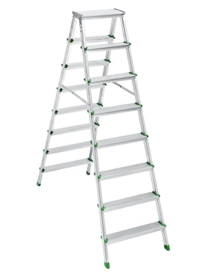 ® SM Saraylı 8+8 Çift Taraflı Alüminyum Merdiven