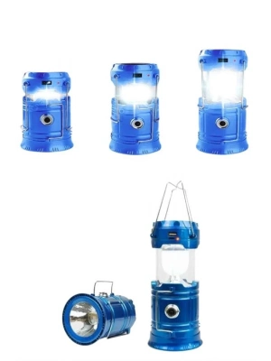 ® Solar Şarjlı Kamp Lambası Güneş Enerjili Kızaklı Kamp Feneri Çadır Feneri Led Işıldak